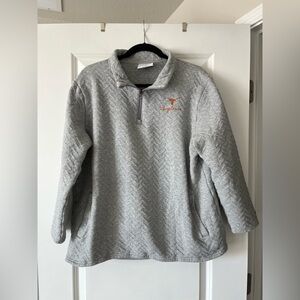 Gray UT Austin Longhorns Quarter-Zip